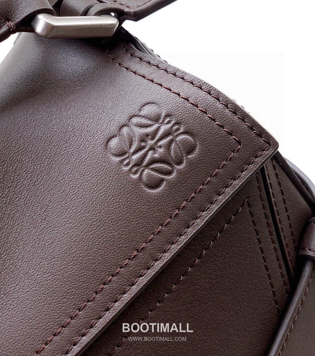 LOEWE Puzzle Biker Small Bag 052517100 로에베 퍼즐 바이커 스몰 토트백 글로시 카프스킨 24cm 12