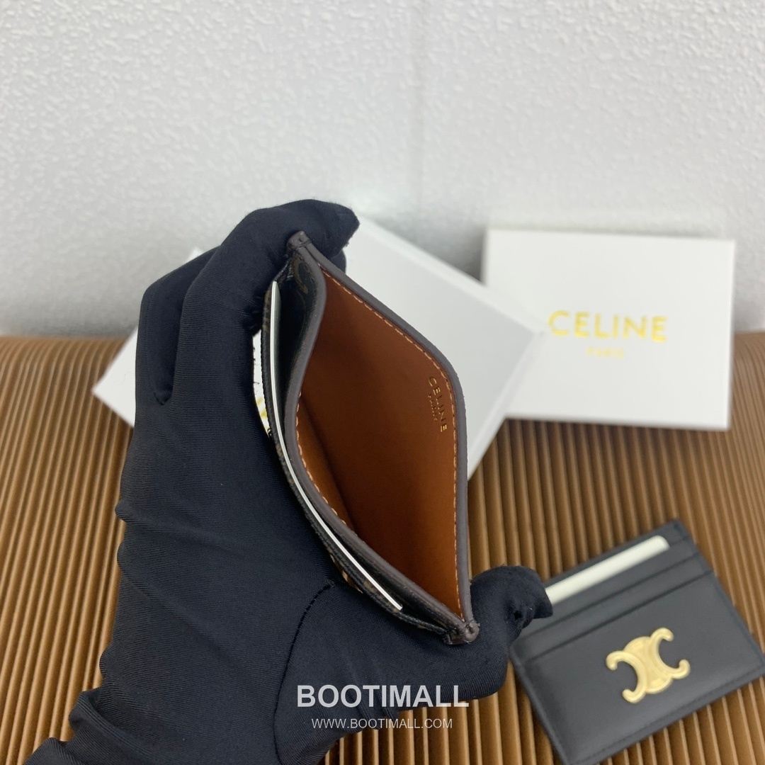 Celine Triomphe Canvas Card Holder 셀린느 트리옹프 캔버스 카드홀더 10832 11cm 8
