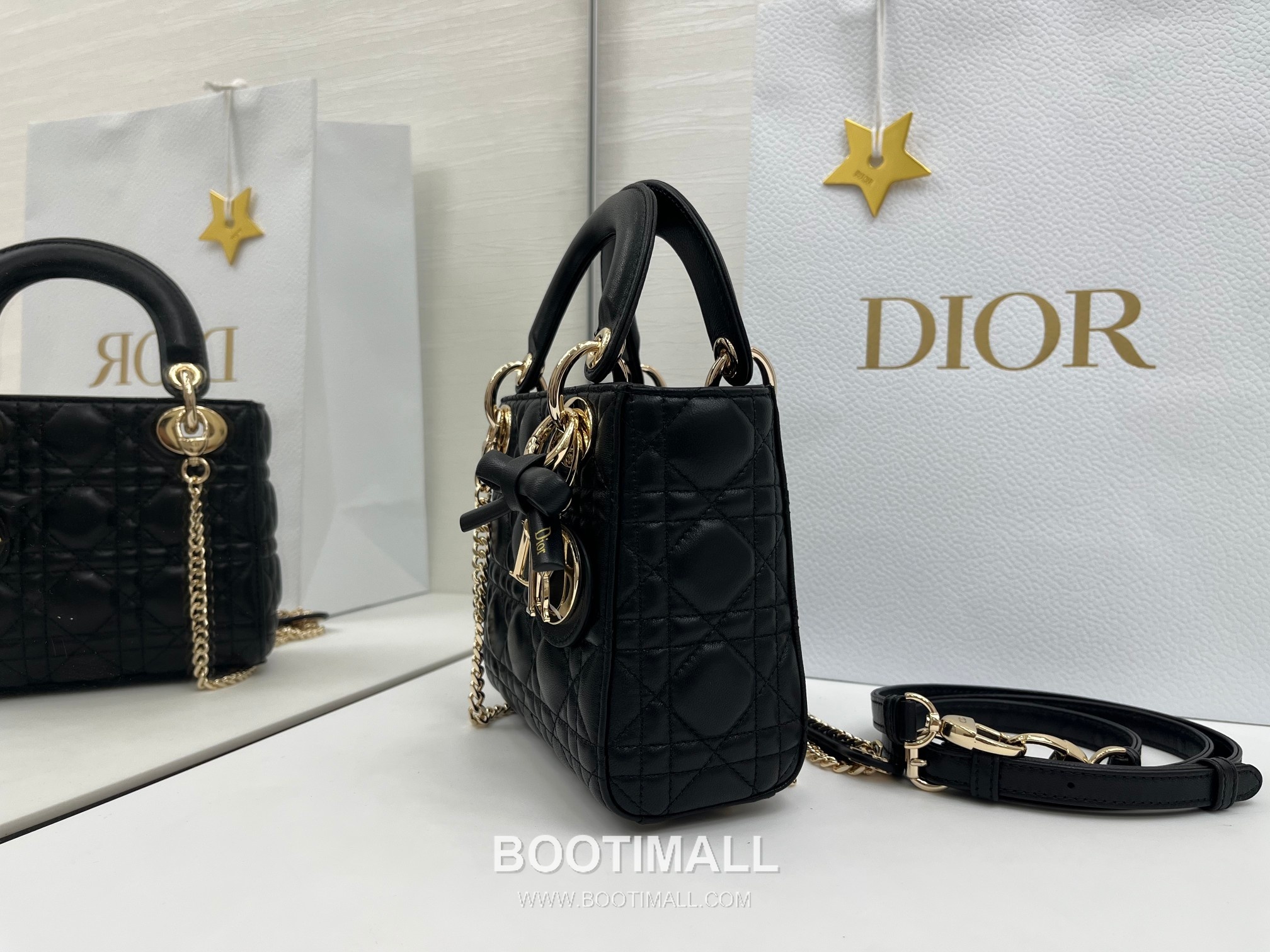 Dior Lady Dior Mini Cannage Lambskin Top Handle Bag 디올 레이디디올 미니 까나쥬 램스킨 토트백 17cm 4