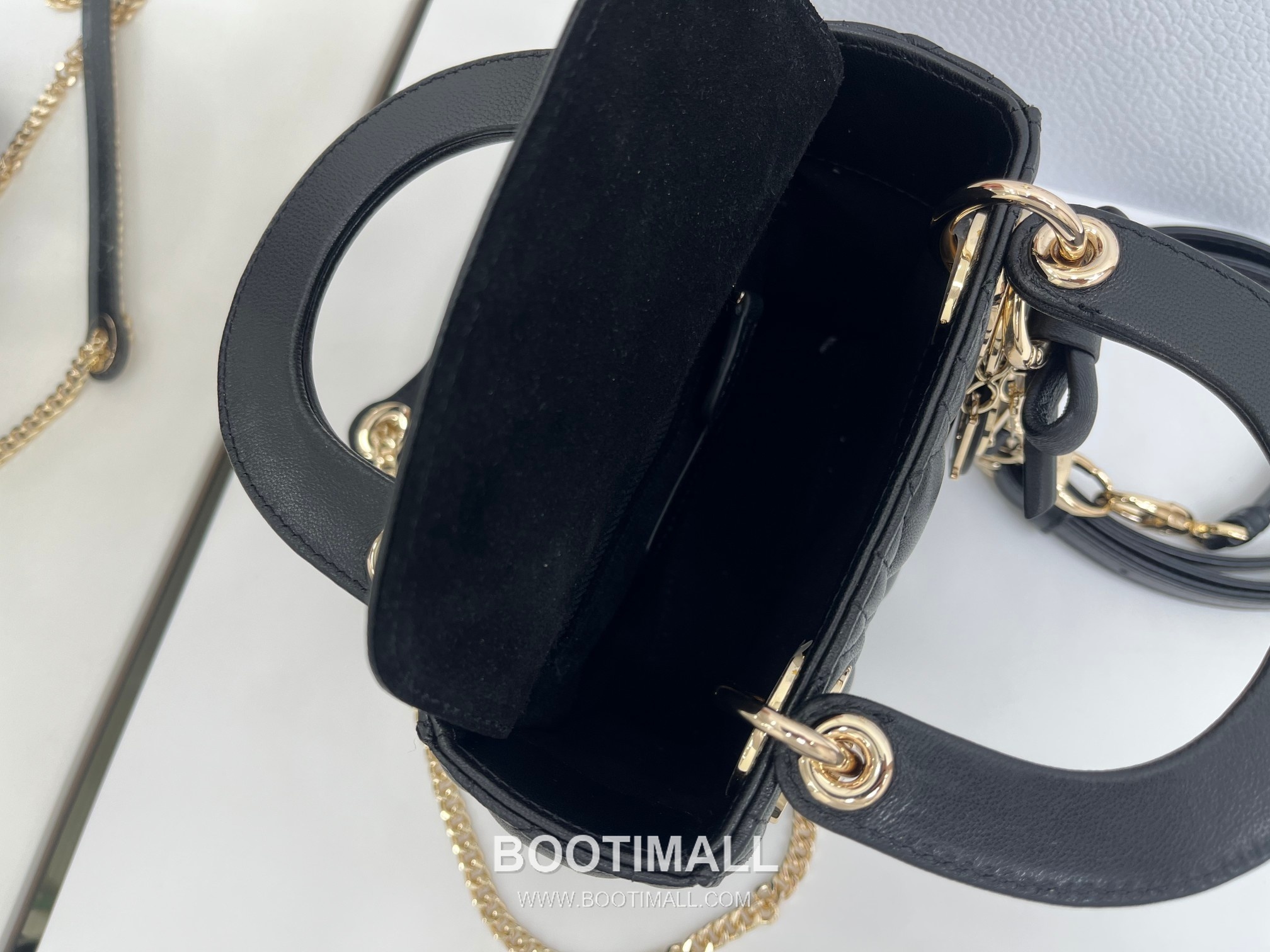 Dior Lady Dior Mini Cannage Lambskin Top Handle Bag 디올 레이디디올 미니 까나쥬 램스킨 토트백 17cm 7