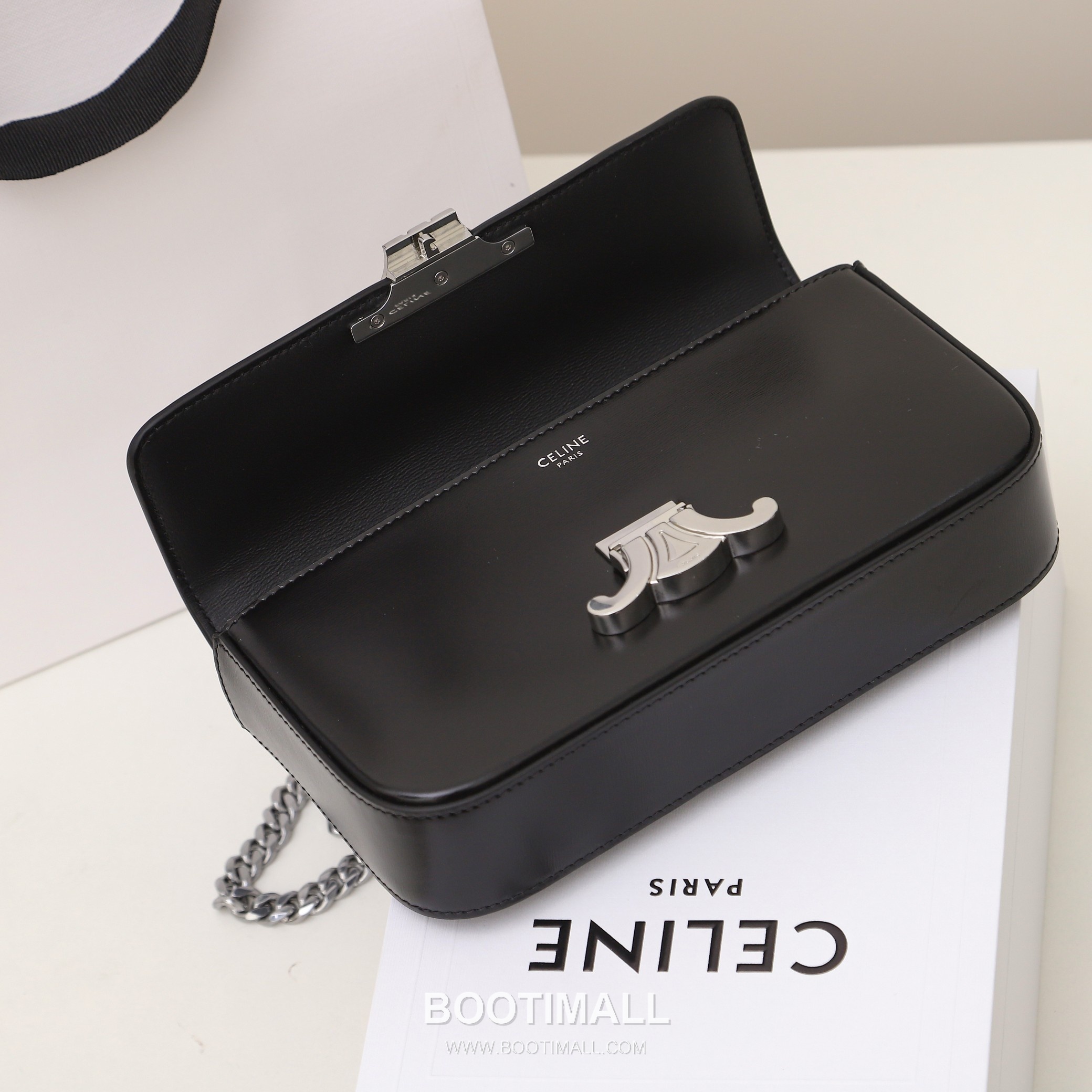 CELINE Triomphe Chain Leather Shoulder Bag 197993 셀린느 트리옹프 체인 카프스킨 숄더백 20.5cm 9