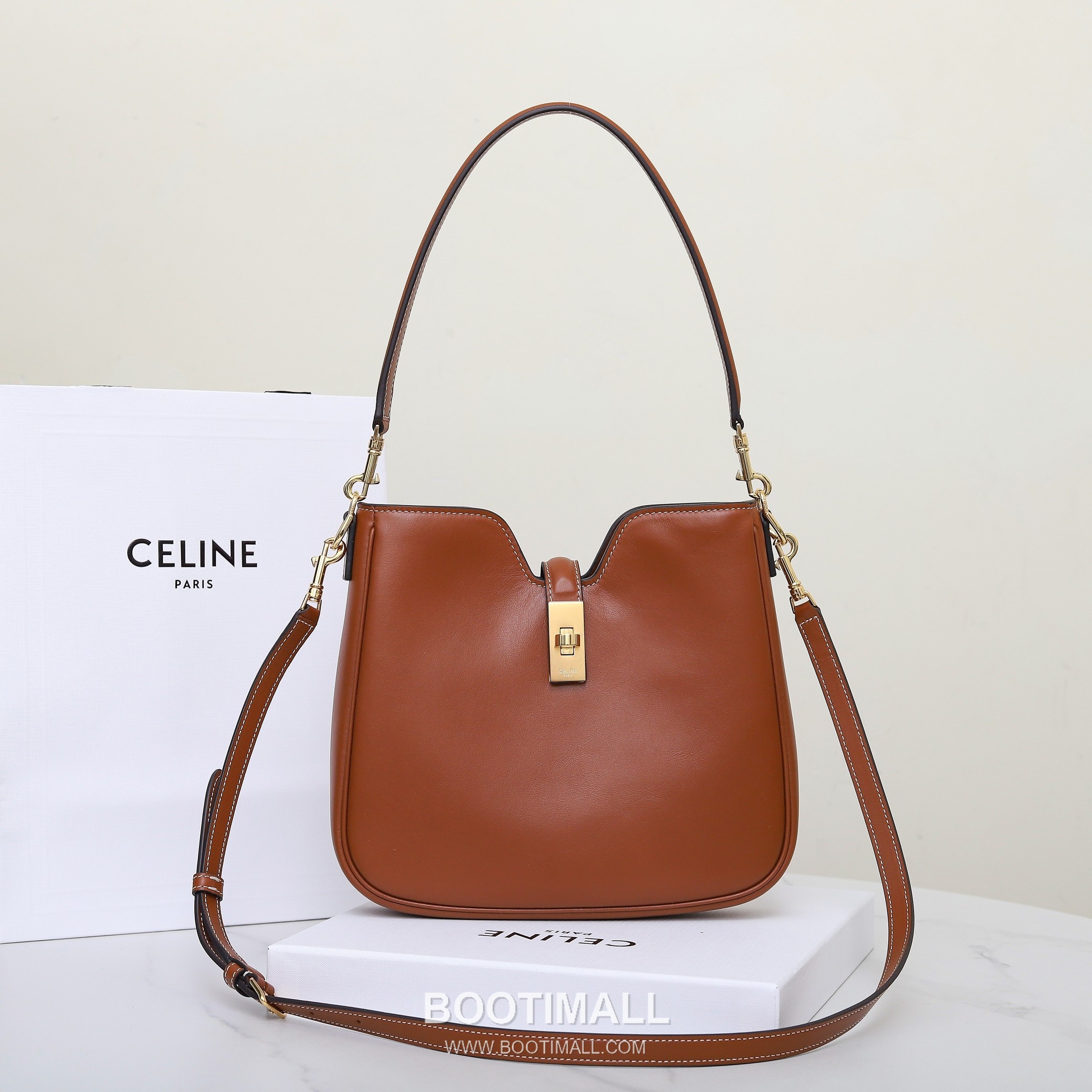 Louis Vuitton Lock Chain Italian Cowhide Brown Crossbody Bag 루이비통 락 체인 이탈리아 소가죽 브라운 크로스백 24.5cm 10