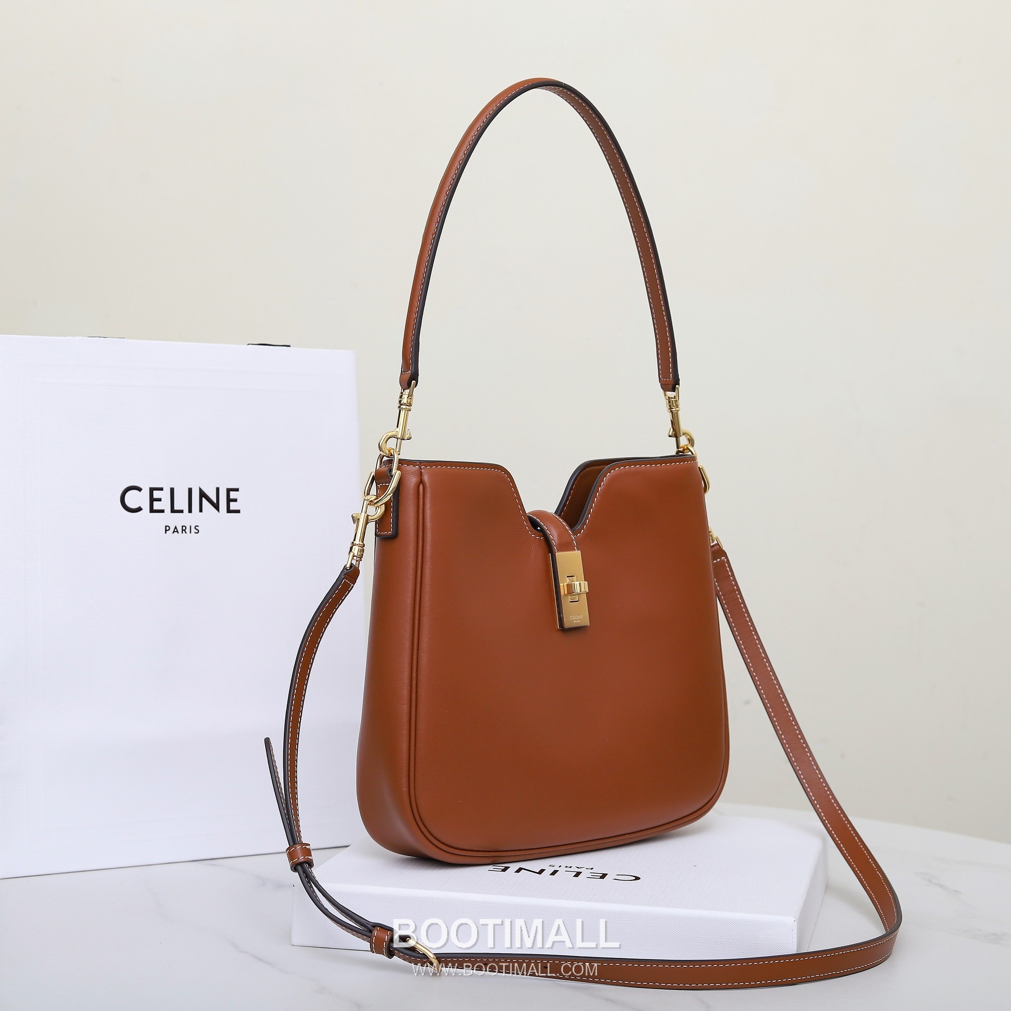 Louis Vuitton Lock Chain Italian Cowhide Brown Crossbody Bag 루이비통 락 체인 이탈리아 소가죽 브라운 크로스백 24.5cm 11