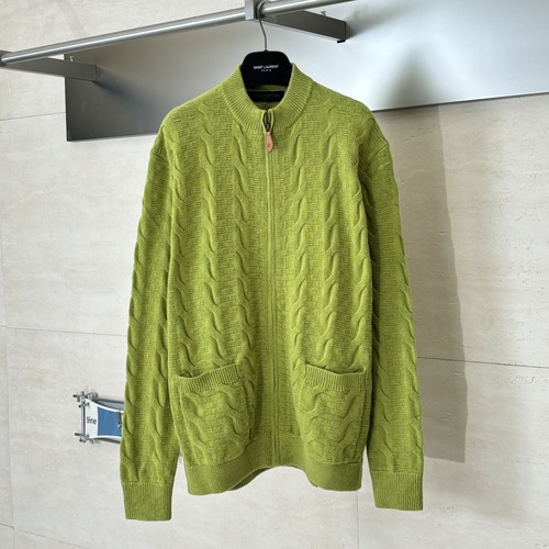Louis Vuitton Damier Jacquard Zip Knit Cardigan 루이비통 다미에 자카드 집업 니트 가디건 울 블렌드