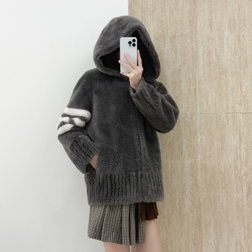 Thom Browne Shearling Zip-Up Jacket 톰브라운 시어링 집업 재킷