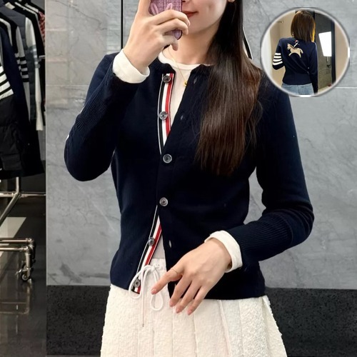 Thom Browne 4-Bar Wool Button Cardigan 톰브라운 4바 울 버튼 가디건