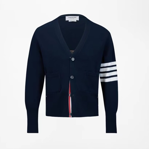 Thom Browne 4-Bar Wool V-Neck Cardigan 톰브라운 4바 울 브이넥 가디건