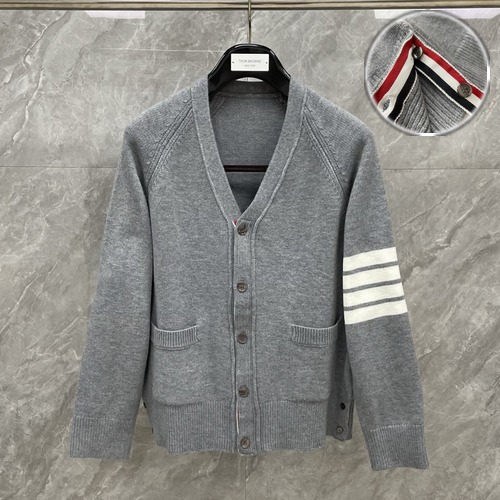 Thom Browne 4-Bar V-Neck Wool Cardigan 톰브라운 4바 브이넥 울 가디건