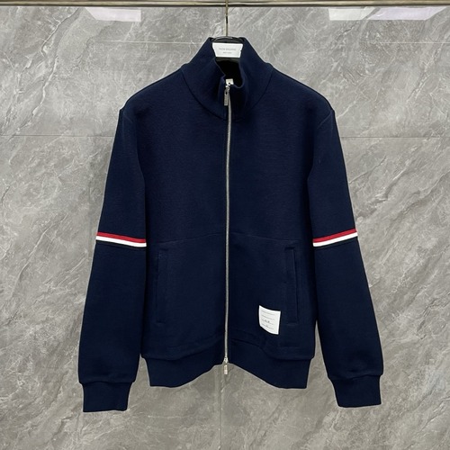 Thom Browne 2026 S/S 4-Bar Zip-Up Cardigan 톰브라운 2026 S/S 4바 집업 가디건 네이비