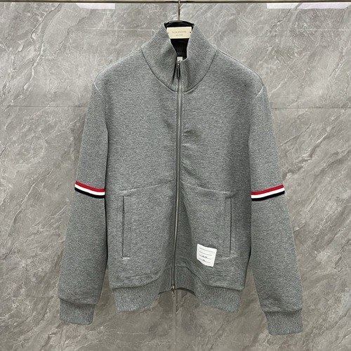 Thom Browne 2026 S/S 4-Bar Zip-Up Cardigan 톰브라운 2026 S/S 4바 집업 가디건 그레이