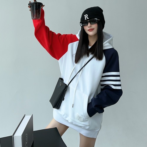 Thom Browne 2026 S/S 4-Bar Patchwork Hoodie 톰브라운 2026 S/S 4바 패치워크 후드티