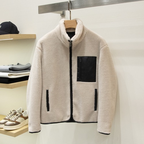 Bottega Veneta Shearling-Effect Fleece Zip-Up Jacket 보테가 베네타 셔링 이펙트 플리스 집업 재킷