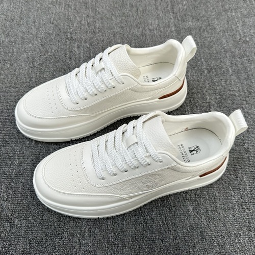 Brunello Cucinelli Perforated Leather Low-Top Sneaker 브루넬로 쿠치넬리 퍼포레이티드 레더 로우탑 스니커즈 화이트