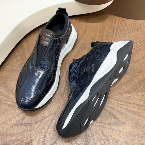 Berluti Shadow Leather Sneaker 벨루티 섀도우 레더 스니커즈 네이비