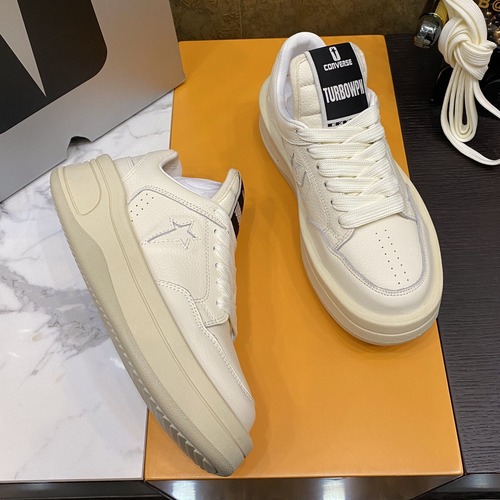 Rick Owens DRKSHDW x Converse TURBODRK Weapon 릭 오웬스 다크쉐도우 컨버스 터보드랙 웨폰 로우 스니커즈 A08047C 아이보리