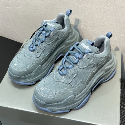 Balenciaga Triple S Tape Type Sneaker 발렌시아가 트리플 S 테이프 타입 스니커즈 데님블루