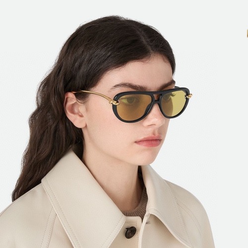 Bottega Veneta Classic Square Acetate Sunglasses BV1418S 보테가 베네타 클래식 스퀘어 아세테이트 선글라스 BV1418S 옐로우