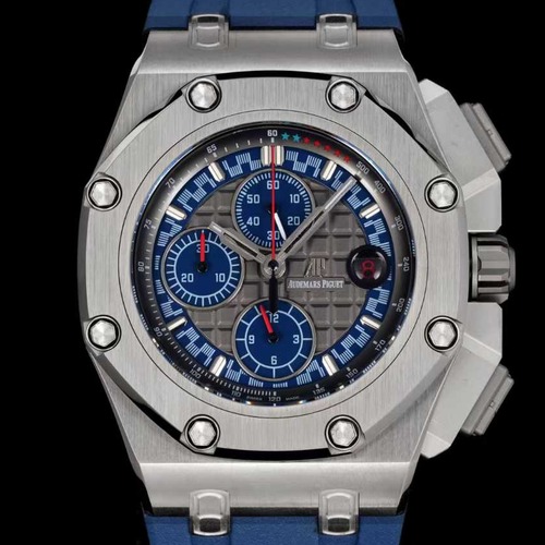 Audemars Piguet Royal Oak Offshore Chronograph 오데마 피게 로열 오크 오프쇼어 26568PM.OO.A021CA.01 크로노그래프 카본 파이버 그레이/블루 44mm