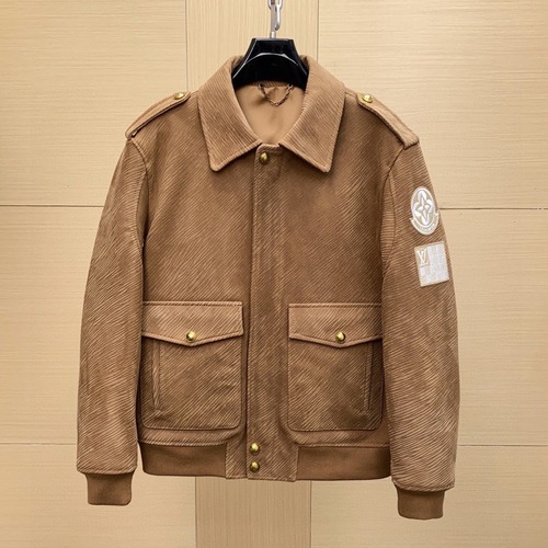 Louis Vuitton XL Epi Monogram Calfskin Leather Flight Bomber Jacket 루이비통 XL 에피 모노그램 송아지 가죽 플라이트 봄버 재킷