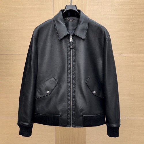 Louis Vuitton Monogram Floral Embossed Leather Bomber Jacket 루이비통 모노그램 플로럴 엠보싱 레더 봄버 재킷 -2