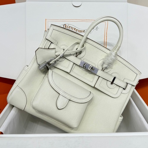 Hermes Birkin Cargo 25 Swift Leather Canvas Bag 에르메스 버킨 카고 25 스위프트 레더 캔버스 백