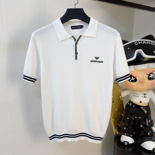 Armani Cotton Knit Short Sleeve T-Shirt 아르마니 코튼 니트 반팔 티셔츠