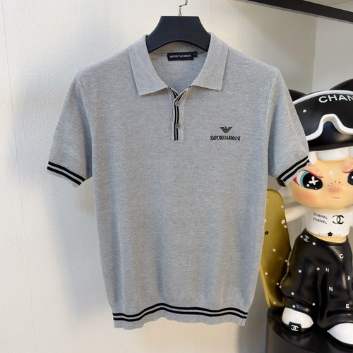 Armani Cotton Knit Short Sleeve T-Shirt 아르마니 코튼 니트 반팔 티셔츠