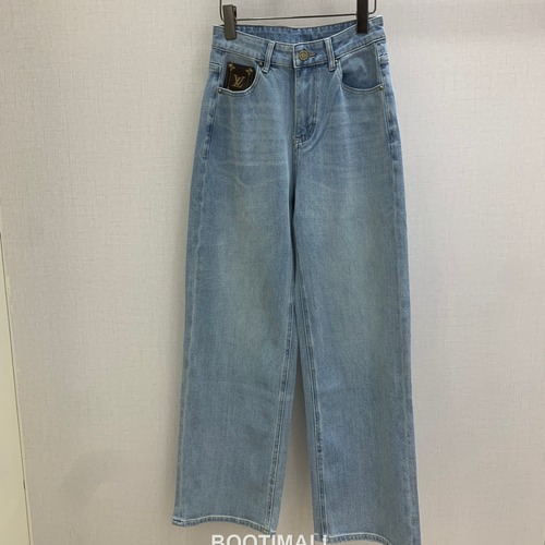 Louis Vuitton Straight Fit Denim Jeans Blue Light Blue 루이비통 스트레이트 핏 데님 진 라이트 블루