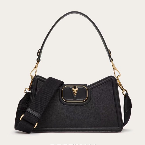 Valentino VLogo Signature Grainy Leather Ivory Shoulder Bag 발렌티노 V로고 시그니처 그레이니 레더 아이보리 숄더백