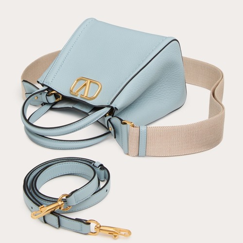 Valentino Garavani VSLING Grained Leather Beige Top Handle Bag 발렌티노 가라바니 브이슬링 그레인드 레더 베이지 탑핸들백