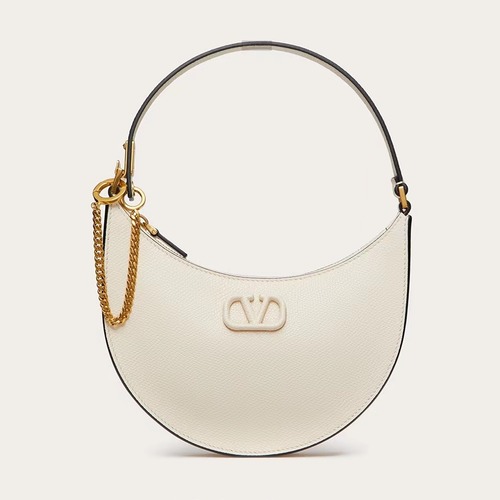 Valentino Supervee Half Moon Leather Hobo Bag 발렌티노 슈퍼비 하프문 레더 호보백