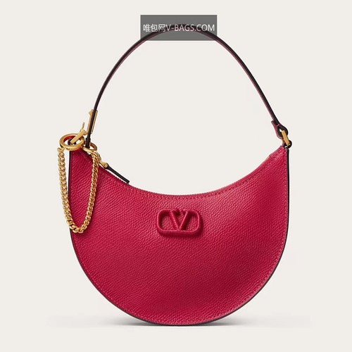 Valentino Supervee Half Moon Leather Hobo Bag 발렌티노 슈퍼비 하프문 레더 호보백