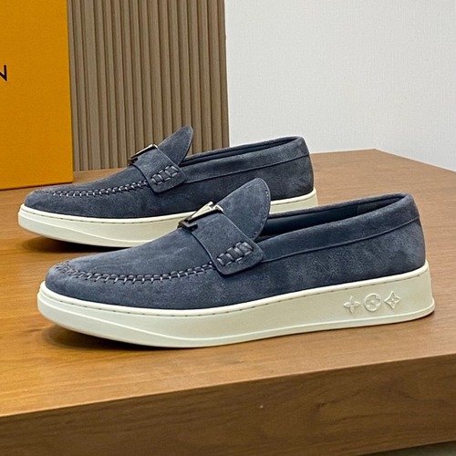 Louis Vuitton Monogram Logo Leather Mesh White Sneakers 루이비통 모노그램 로고 레더 메쉬 그레이 스니커즈