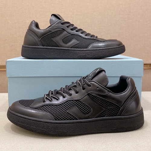 Lanvin Trainer Leather Suede Textile Colorblock Sneakers 랑방 트레이너 레더 스웨이드 텍스타일 컬러블록 스니커즈 블랙