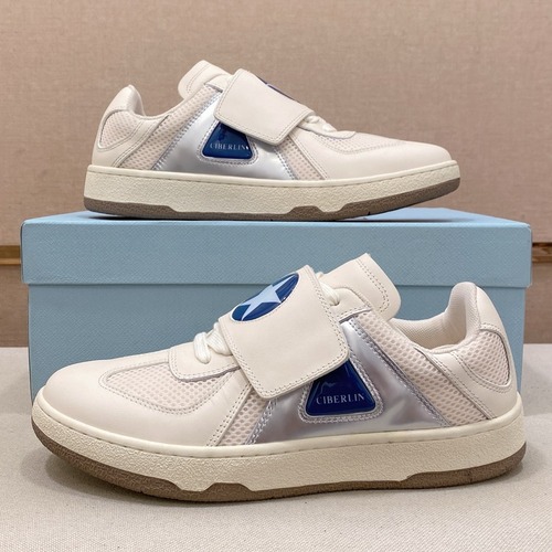 Lanvin Curb Sneakers Limited Edition Suede Leather Textile Trainer 랑방 커브 스니커즈 리미티드 에디션 스웨이드 레더 텍스타일 트레이너 화이트/블루