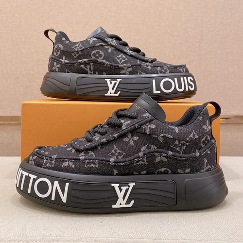 Louis Vuitton Leather Sneakers 루이비통 레더 스니커즈 다크그레이