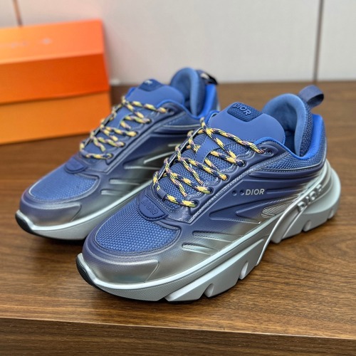 Dior Lewis Hamilton x Dior B44 Blade 디올 루이스 해밀턴 x 디올 B44 블레이드 그라디언트 메쉬 레더 네이비 스니커즈