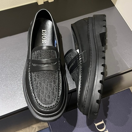 Dior And Shawn Stussy Smooth Calfskin Leather Black Loafer 디올 앤 숀 스투시 스무드 송아지 가죽 블랙 로퍼