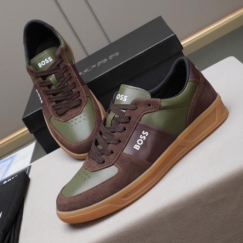 BOSS Leather Lace-Up Casual Shoes 보스 레더 레이스업 캐주얼 슈즈 브라운