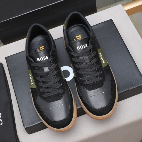 BOSS Leather Lace-Up Casual Shoes 보스 레더 레이스업 캐주얼 슈즈  블랙