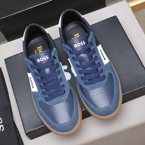 BOSS Leather Lace-Up Casual Shoes 보스 레더 레이스업 캐주얼 슈즈 네이비