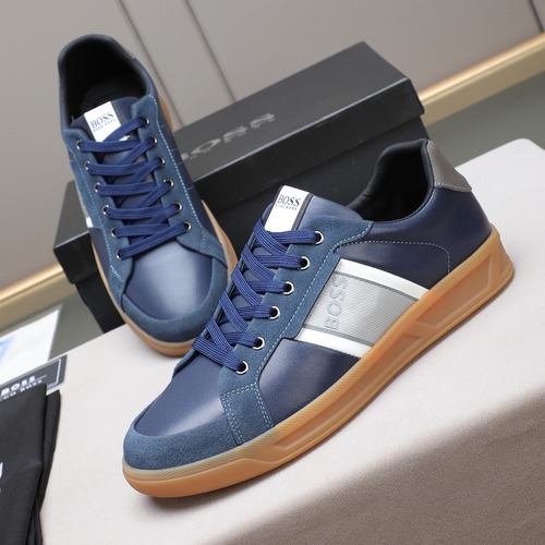BOSS Leather Lace-Up Casual Shoes 보스 레더 레이스업 캐주얼 슈즈 네이비