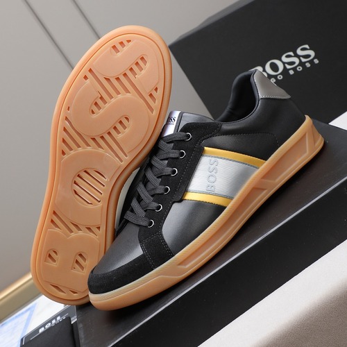 BOSS Leather Lace-Up Casual Shoes 보스 레더 레이스업 캐주얼 슈즈 블랙