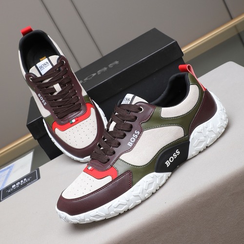 Bally Calfskin Leather Lace-up Casual Sneakers 파텍필립 발리 송아지 가죽 레이스업 캐주얼 스니커즈 브라운