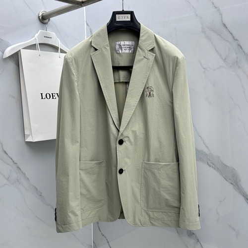 Brunello Cucinelli Early Spring Luxury Minimalist Tailored Blazer Black 브루넬로 쿠치넬리 얼리 스프링 럭셔리 미니멀리스트 테일러드 블레이저 라이드카키