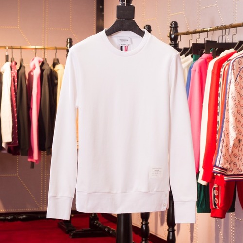 Thom Browne Round Neck Sweatshirt TB60 Grey 톰브라운 라운드넥 스웨트셔츠 화이트