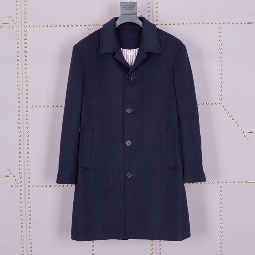 Thom Browne Striped Wool Coat with Back Webbing Tape 톰브라운 백 웨빙 테이프 스트라이프 울 코트 2019