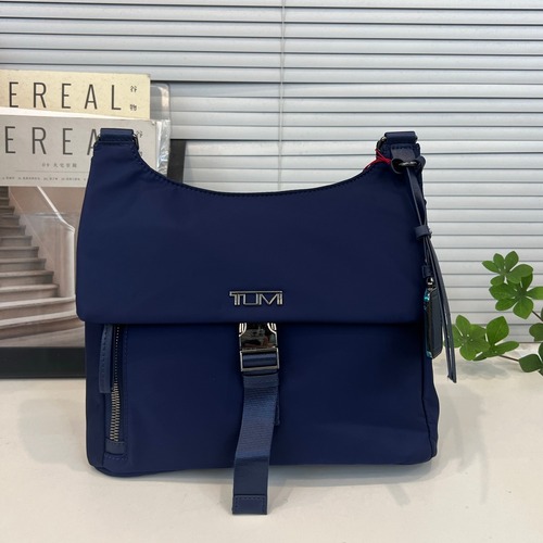 TUMI 196658 Voyageur Nylon Blue Crossbody Bag 투미 196658 보야저 나일론 블루 크로스백 29cm