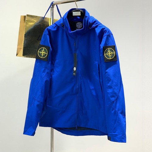 Stone Island Embroidered Logo Hooded Jacket Cotton Blend 4 Colors Available Jacket 엠브로이더리 로고 후드 자켓 코튼 혼방 4컬러 전개 자켓