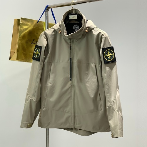 Stone Island Embroidered Logo Hooded Jacket Cotton Blend 4 Colors Available Jacket 엠브로이더리 로고 후드 자켓 코튼 혼방 4컬러 전개 자켓